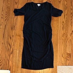 a:glow maternity medium Black short sleeve dress